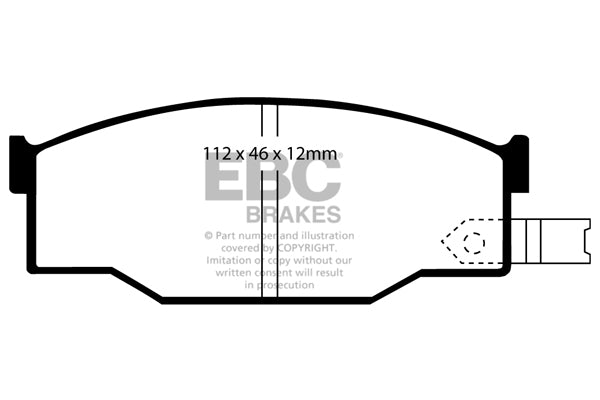 EBC Brakes Ultimax OE Replacement Brake Pad Set – DP531