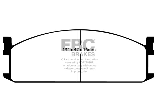 EBC Brakes Ultimax OE Replacement Brake Pad Set – DP535