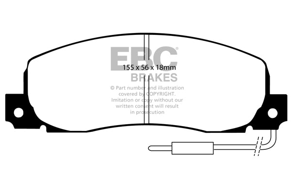 EBC Brakes Ultimax OE Replacement Brake Pad Set – DP544