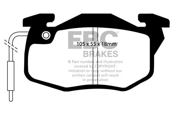EBC Brakes Ultimax OE Replacement Brake Pad Set DP545 - Performance HQ - United Kingdom