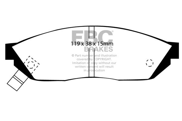 EBC Brakes Ultimax OE Replacement Brake Pad Set – DP560
