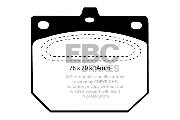 EBC Brakes Ultimax OE Replacement Brake Pad Set – DP562