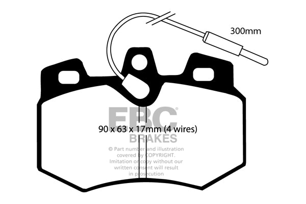 EBC Brakes Ultimax OE Replacement Brake Pad Set – DP575/4