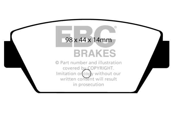 EBC Brakes Ultimax OE Replacement Brake Pad Set DP576 - Performance HQ - United Kingdom