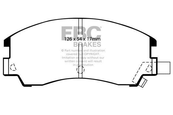 EBC Brakes Ultimax OE Replacement Brake Pad Set – DP582