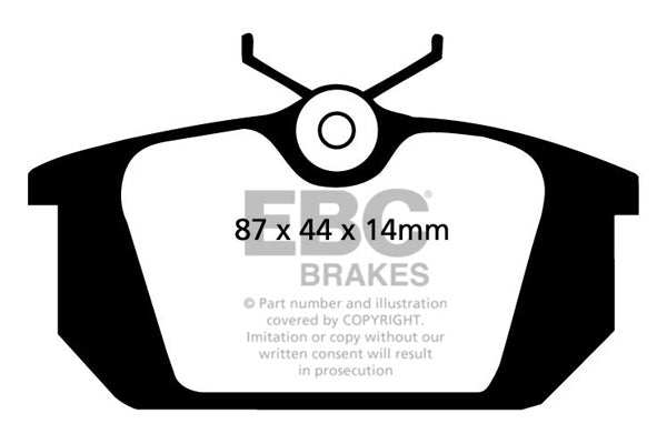 EBC Brakes Ultimax OE Replacement Brake Pad Set DP596 - Performance HQ - United Kingdom