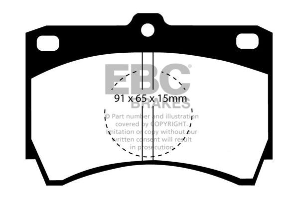 EBC Brakes Ultimax OE Replacement Brake Pad Set – DP607