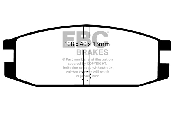 EBC Brakes Ultimax OE Replacement Brake Pad Set – DP611