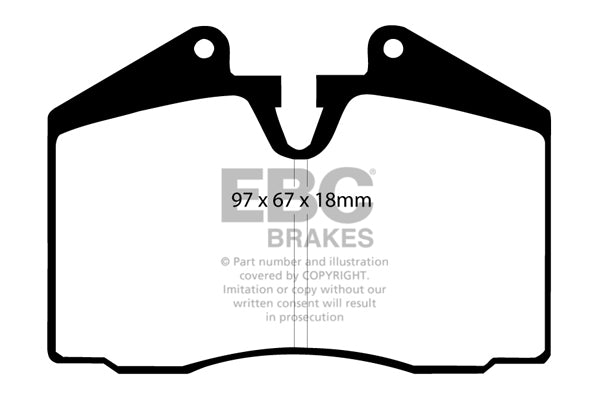 EBC Brakes Ultimax OE Replacement Brake Pad Set – DP872