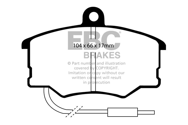 EBC Brakes Ultimax OE Replacement Brake Pad Set – DP616