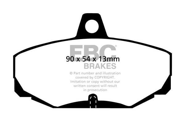 EBC Brakes Greenstuff 2000 Series Sport Brake Pad Set DP2617 - Performance HQ - United Kingdom
