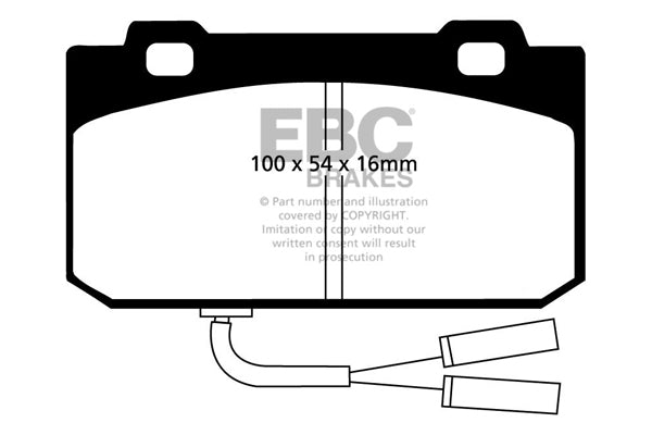 EBC Brakes Ultimax OE Replacement Brake Pad Set – DP625