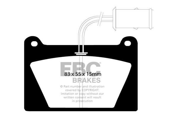 EBC Brakes Greenstuff 2000 Series Sport Brake Pad Set DP2627 - Performance HQ - United Kingdom
