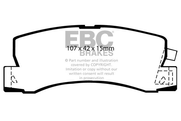 EBC Brakes Ultimax OE Replacement Brake Pad Set – DP628