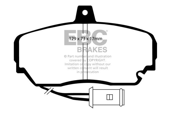 EBC Brakes Ultimax OE Replacement Brake Pad Set – DP630