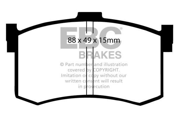 EBC Brakes Ultimax OE Replacement Brake Pad Set – DP631