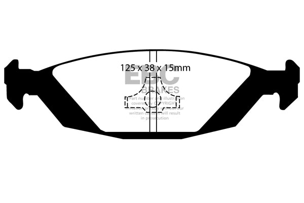 EBC Brakes Ultimax OE Replacement Brake Pad Set – DP635