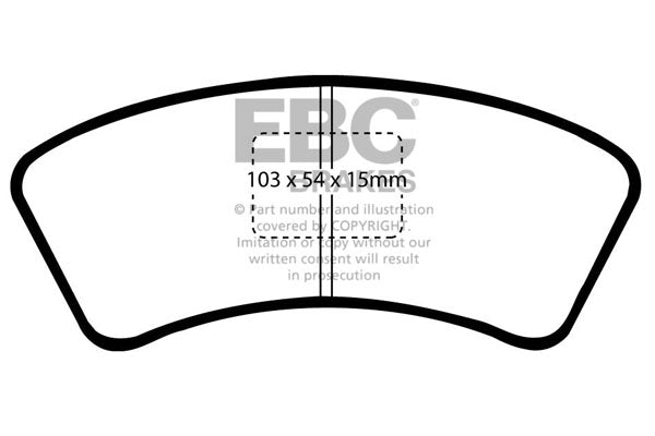 EBC Brakes Ultimax OE Replacement Brake Pad Set – DP640