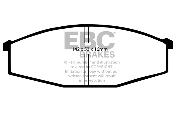 EBC Brakes Ultimax OE Replacement Brake Pad Set – DP641