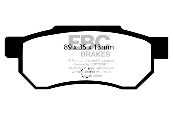 EBC Brakes Ultimax OE Replacement Brake Pad Set – DP642