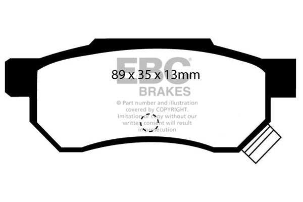 EBC Brakes Bundle Rear 239mm BSD Discs with Greenstuff 2000 Pads PD16KR044 - Performance HQ - United Kingdom