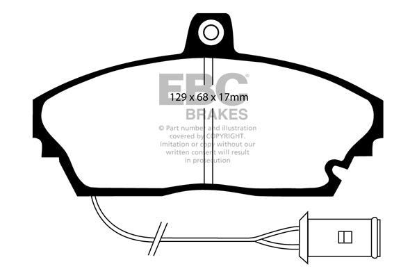 EBC Brakes Ultimax OE Replacement Brake Pad Set – DP643