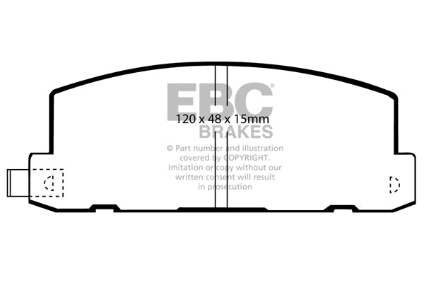 EBC Brakes Ultimax OE Replacement Brake Pad Set – DP649