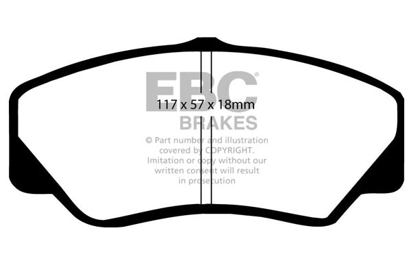 EBC Brakes Ultimax OE Replacement Brake Pad Set – DP650