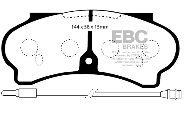 EBC Brakes Ultimax OE Replacement Brake Pad Set – DP652