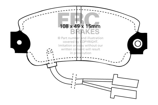 EBC Brakes Ultimax OE Replacement Brake Pad Set – DP653