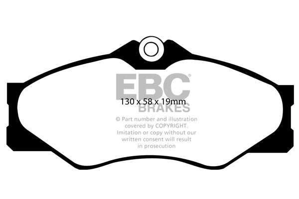 EBC Brakes Ultimax OE Replacement Brake Pad Set DP654 - Performance HQ - United Kingdom