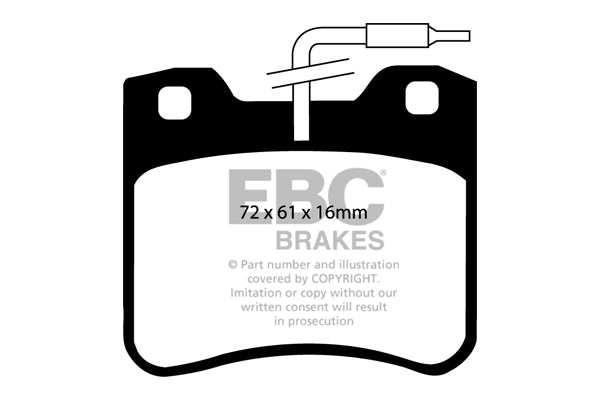 EBC Brakes Greenstuff 2000 Series Sport Brake Pad Set DP2656 - Performance HQ - United Kingdom