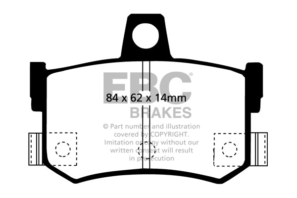 EBC Brakes Yellowstuff 4000 Series Street – DP4642/2R