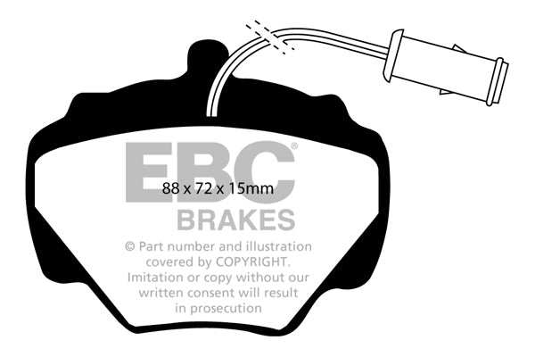 EBC Brakes Ultimax OE Replacement Brake Pad Set DP663 - Performance HQ - United Kingdom