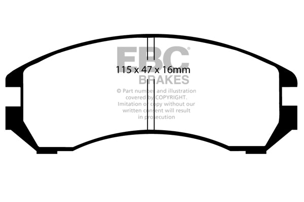 EBC Brakes Ultimax OE Replacement Brake Pad Set – DP665