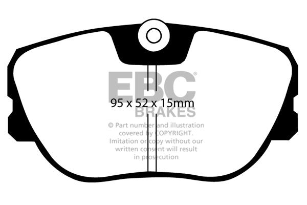EBC Brakes Ultimax OE Replacement Brake Pad Set – DP666/2