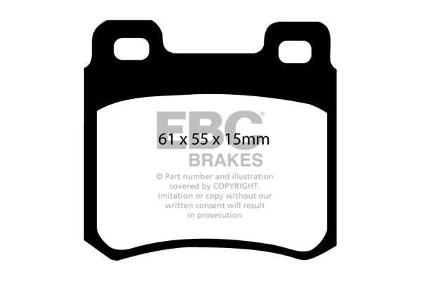 EBC Brakes Greenstuff 2000 Series Sport Brake Pad Set DP2671 - Performance HQ - United Kingdom