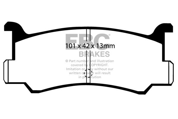 EBC Brakes Ultimax OE Replacement Brake Pad Set – DP673