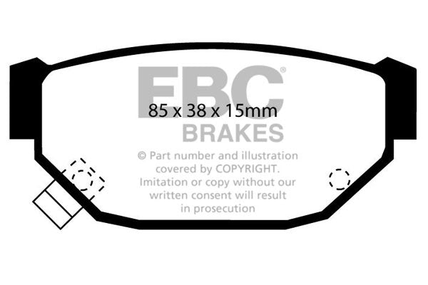 EBC Brakes Ultimax OE Replacement Brake Pad Set – DP674