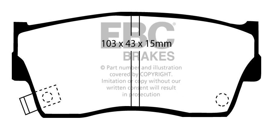 EBC Brakes Ultimax OE Replacement Brake Pad Set – DP681