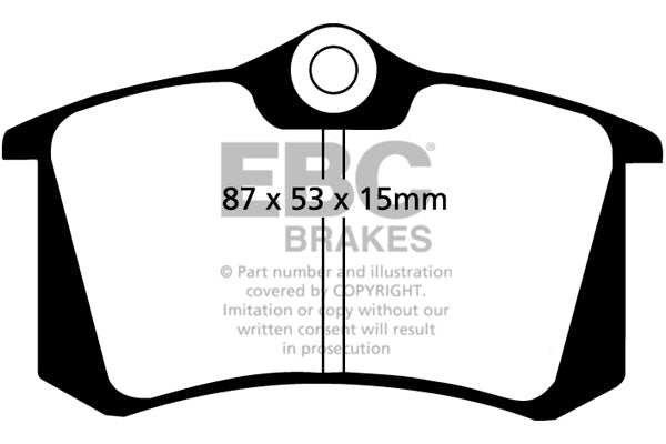 EBC Brakes Greenstuff 2000 Series Sport Brake Pad Set DP2680 - Performance HQ - United Kingdom