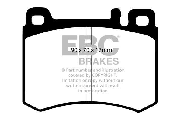 EBC Brakes Ultimax OE Replacement Brake Pad Set DP681 - Performance HQ - United Kingdom
