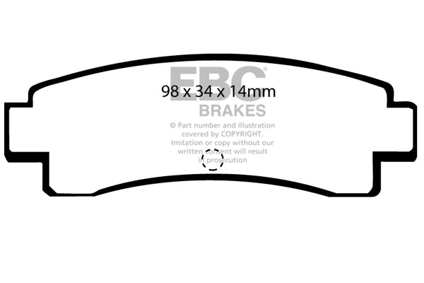 EBC Brakes Ultimax OE Replacement Brake Pad Set – DP682
