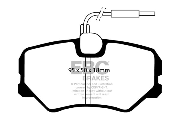 EBC Brakes Ultimax OE Replacement Brake Pad Set – DP687