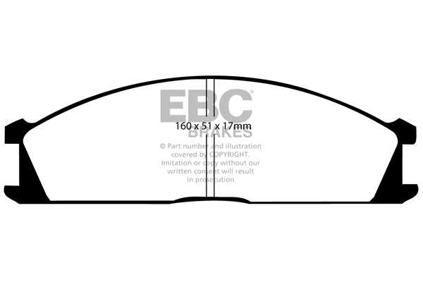 EBC Brakes Ultimax OE Replacement Brake Pad Set DP691 - Performance HQ - United Kingdom