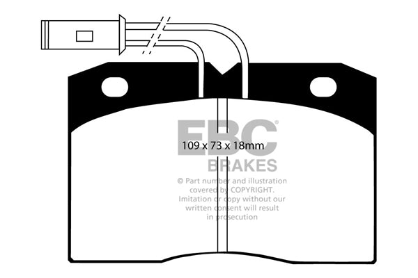 EBC Brakes Ultimax OE Replacement Brake Pad Set – DP702