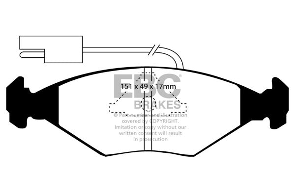 EBC Brakes Ultimax OE Replacement Brake Pad Set – DP704