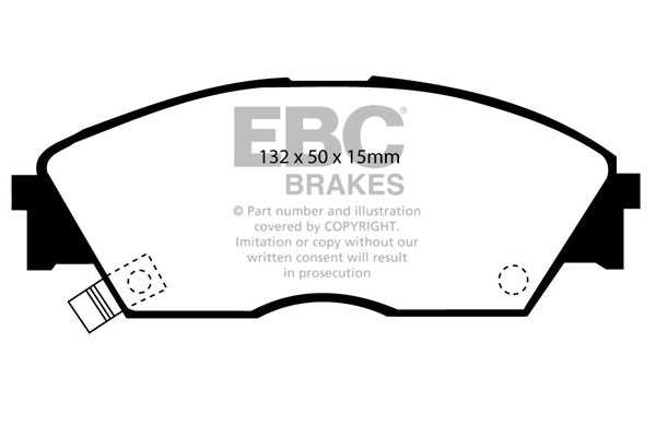 EBC Brakes Ultimax OE Replacement Brake Pad Set DP706 - Performance HQ - United Kingdom