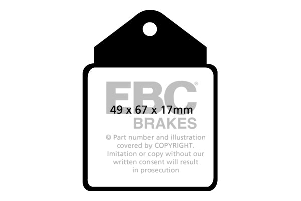 EBC Brakes Bundle – Rear 264mm GD Discs with Bluestuff Pads – PD14KR525