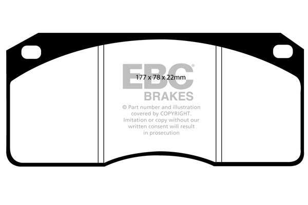 EBC Brakes Ultimax OE Replacement Brake Pad Set DP714 - Performance HQ - United Kingdom
